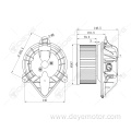 Universal auto 12v dc blower motor for PEUGEOT